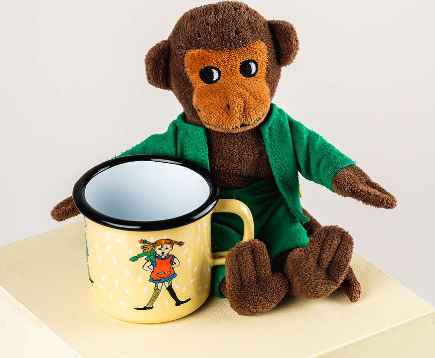 Taza Muurla Pippi Calzaslargas, diseño Pippi y el Caballo, 250 ml