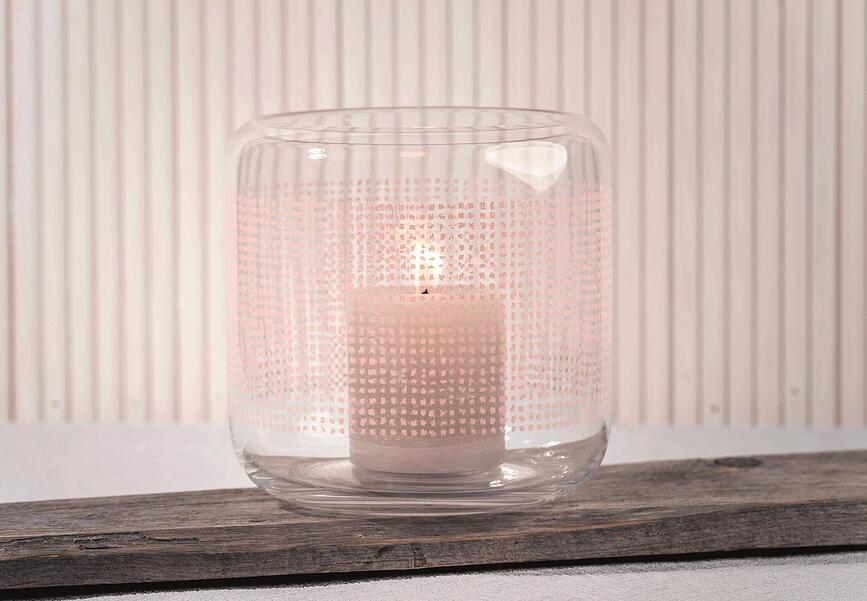 Twine Bougeoir 17 cm, en verre