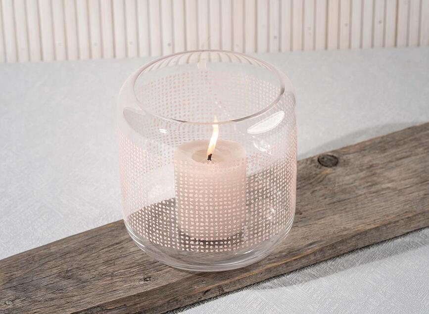 Twine Bougeoir 17 cm, en verre