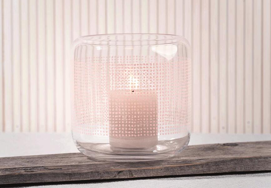 Twine Bougeoir 17 cm, en verre