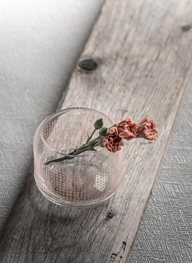 Twine Bougeoir 17 cm, en verre