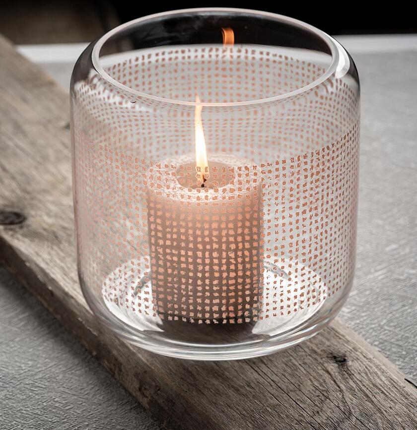 Twine Bougeoir 17 cm, en verre