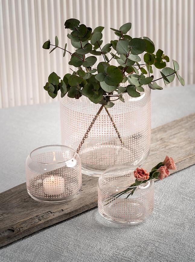 Twine Κηροπήγιο, 17 cm, γυάλινο