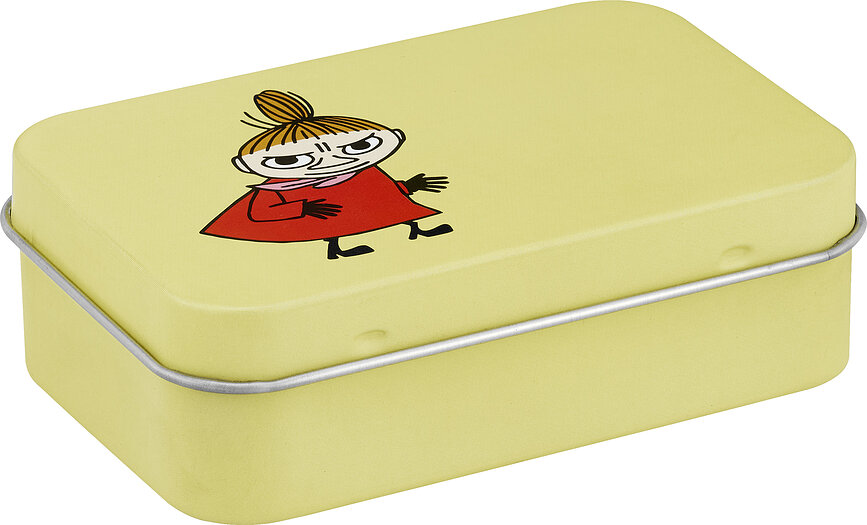 Úložný box Muurla Mumínci Malá Mi 10 x 6,5 cm, žlutý