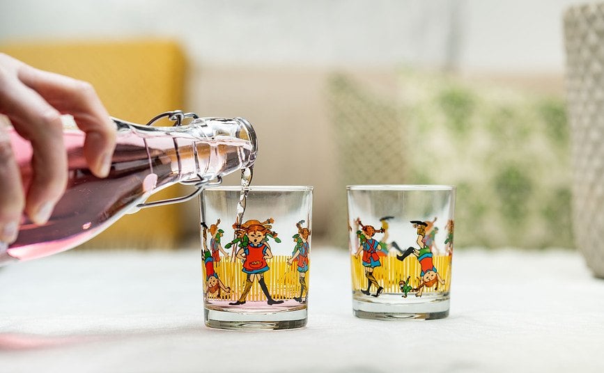 Vaso Muurla Pippi Calzaslargas, 200 ml, diseño Pippi y el Caballo