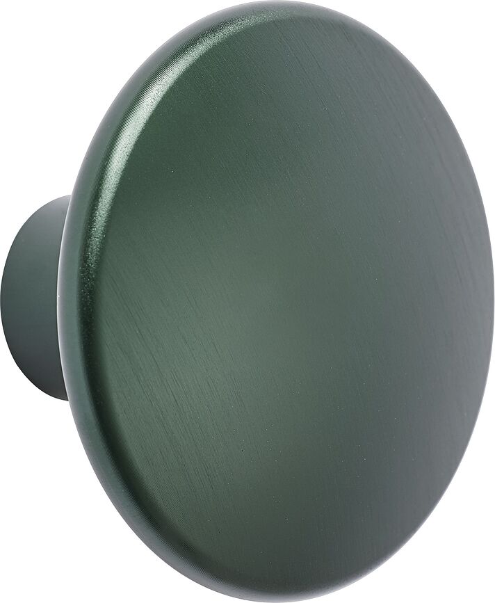Agățătoare de perete Dots Metal 5 cm verde închis