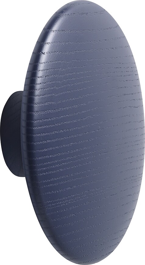 Agățătoare de perete Dots Wood 13 cm albastru-închis