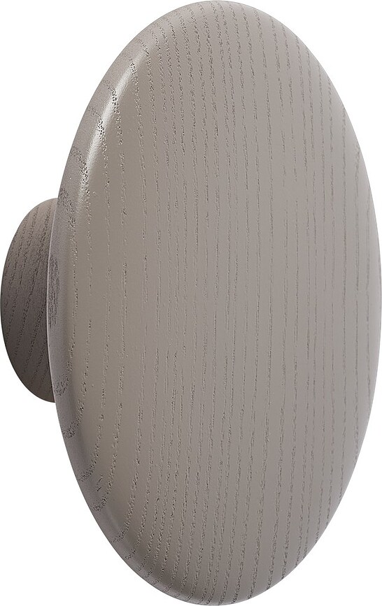 Agățătoare de perete Dots Wood 17 cm taupe