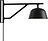 Ambit Vägglampa, svart