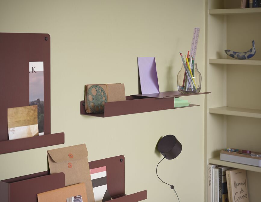 Arrange Plateau pour organisateur de bureau, 12 x 25 cm, marron