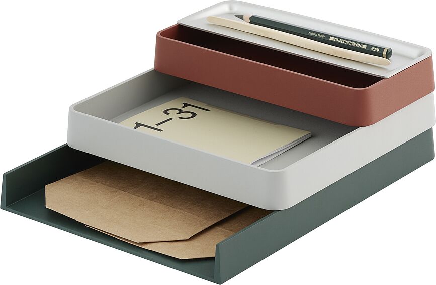 Arrange Couvercle pour organisateur de bureau, 8 x 24 cm, aluminium
