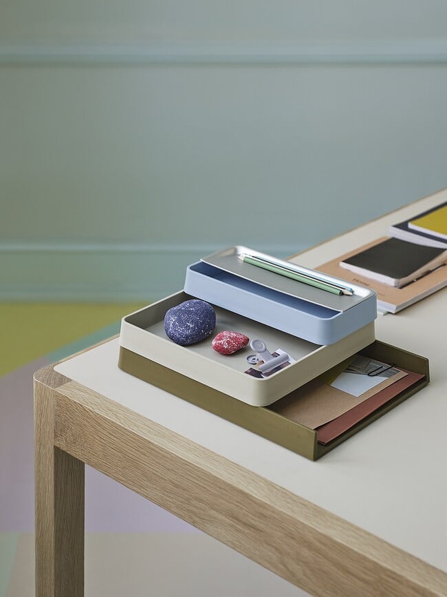 Arrange Pladanj za stolni organizator 32 x 25 cm smeđe-zeleni