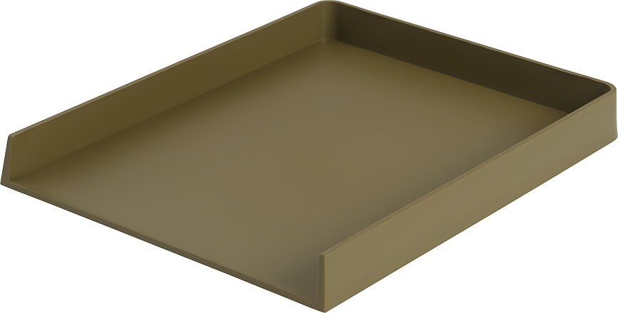 Arrange Plateau pour organisateur de bureau, 32 x 25 cm, vert-brun