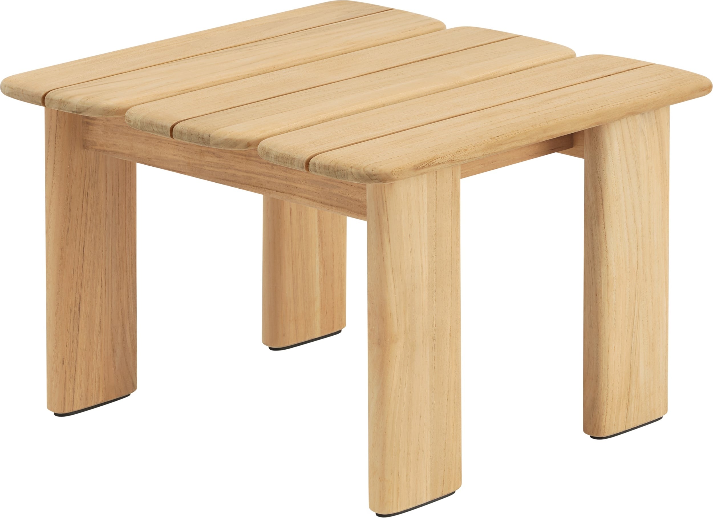 Assemble Garten-Couchtisch 55 x 55 cm, Naturholz
