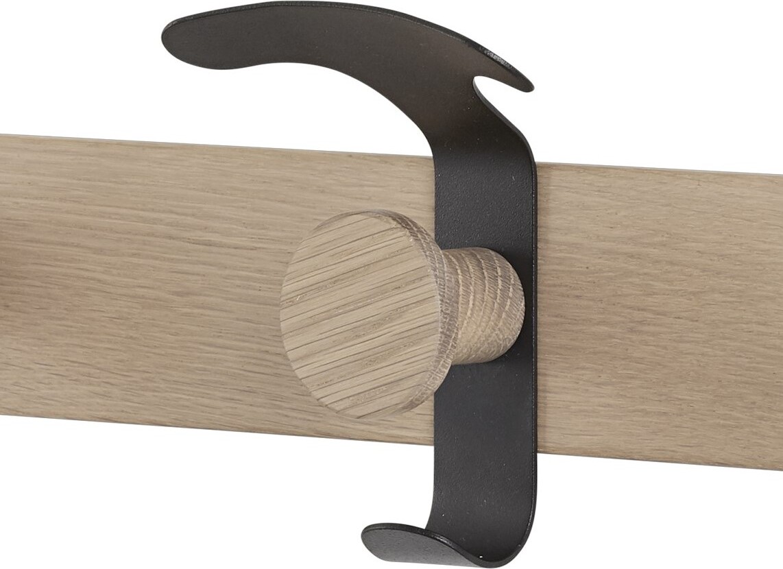 Avail Haken für Garderobenleiste schwarz