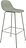 Baro kėdė Fiber Tube su atlošu pilkos ir žalios spalvos 75 cm
