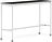 Base Tisch mit Rollen 50 x 160 x 105 cm schwarz Nanolaminat weiße Beine