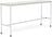 Base Tisch mit Rollen 50 x 190 x 95 cm weiß Nanolaminat weiße Beine
