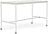 Base Tisch mit Rollen 80 x 160 x 95 cm weiß Nanolaminat weiße Beine