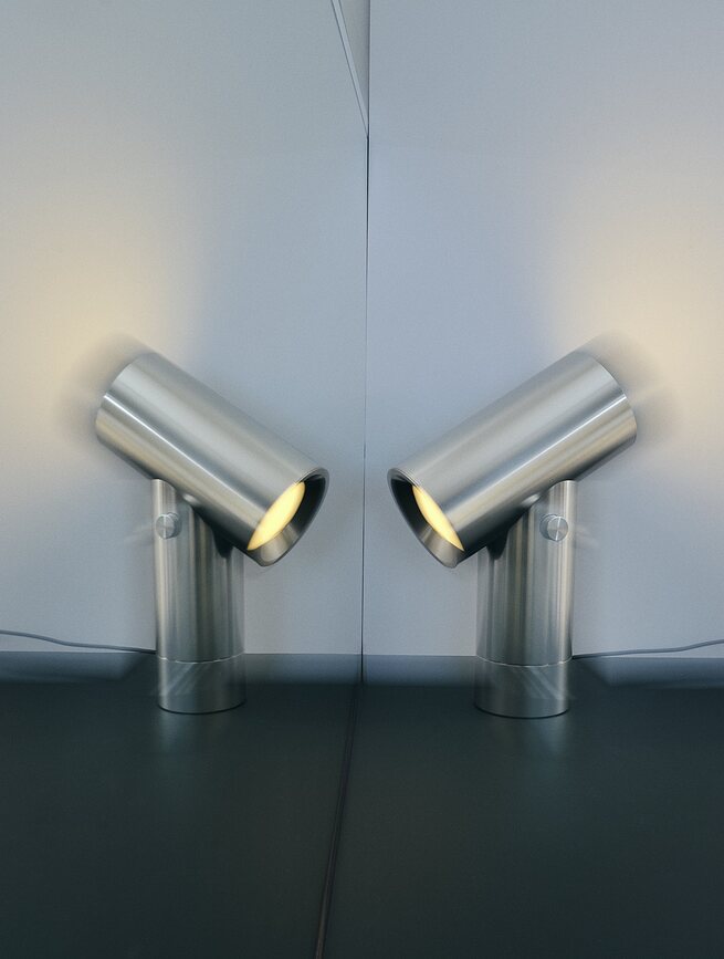 Beam Stolna Lampa L srebrna