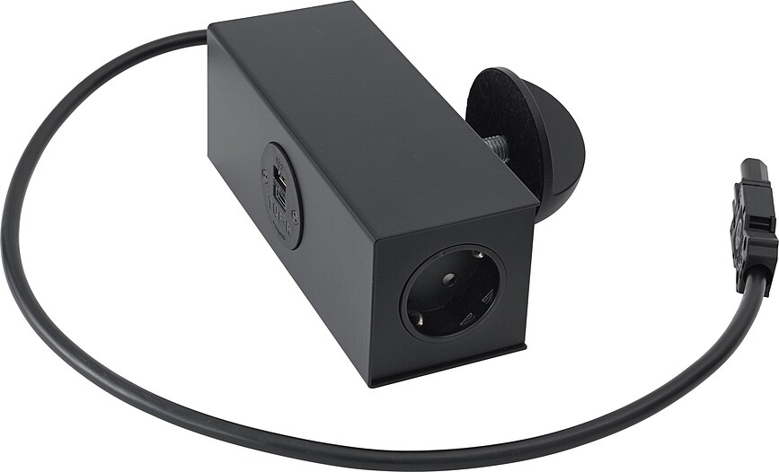 Cargador empotrado Linear, negro