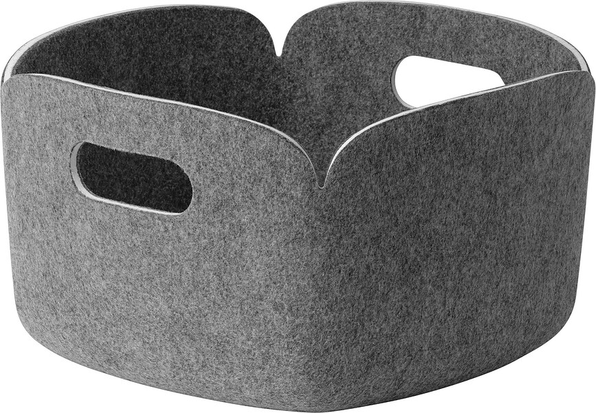 Cesta de almacenaje Restore, 28 x 28 cm, gris melange