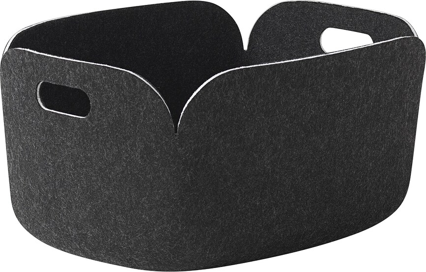 Cesta de Almacenamiento Restore, 35 x 48 cm, negro melange