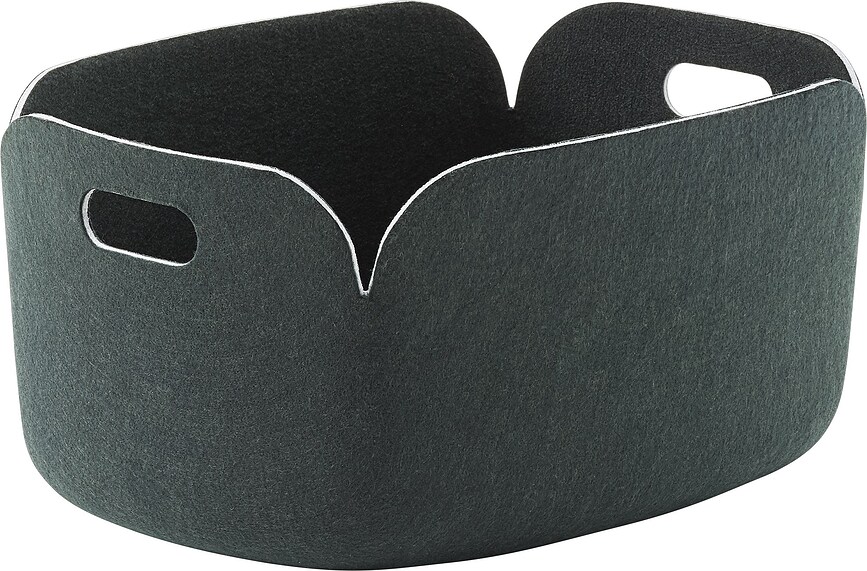 Cesta de Almacenamiento Restore, 35 x 48 cm, verde oscuro