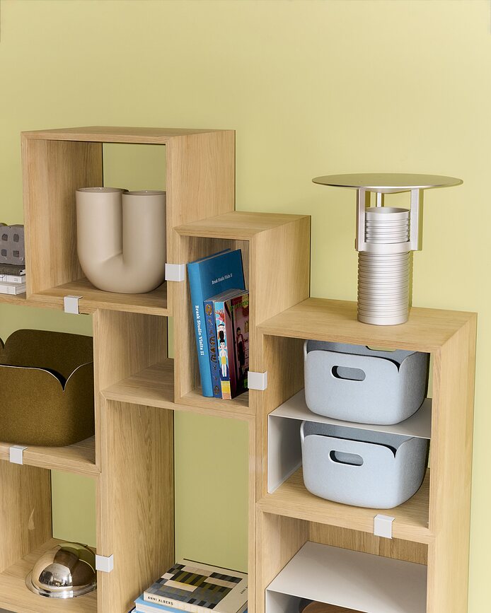 Cesto de almacenamiento Restore, 28 x 28 cm, verde apagado