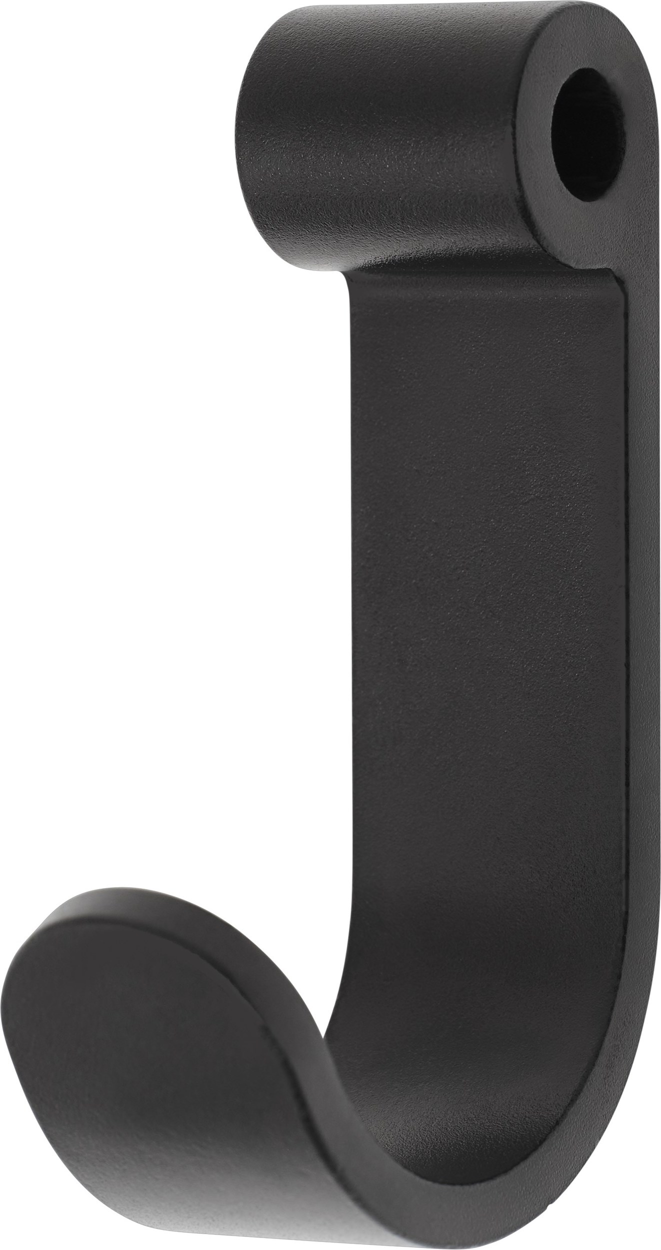 Coil Haken für Garderobenleiste schwarz