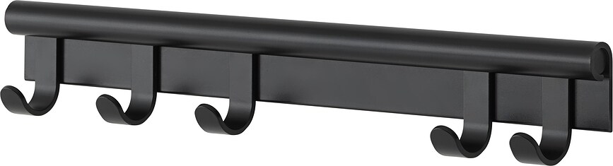 Coil Patère murale 60 cm, noire