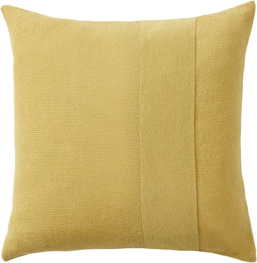 Cojín decorativo Layer, 50 x 50 cm, amarillo