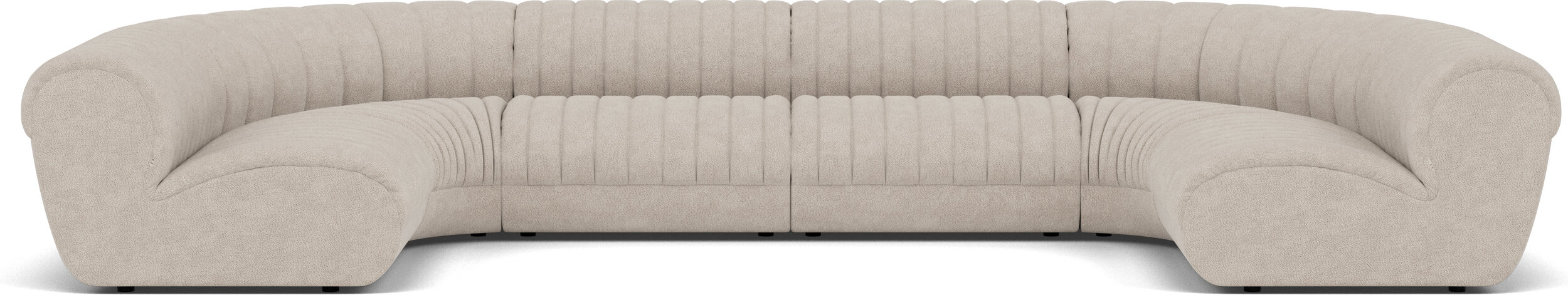 Coltre Configuration 1 Modulares 6-Sitzer-Sofa sandfarben
