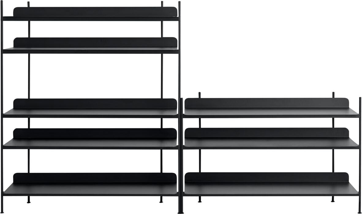 Compile 7 Modulare Regale schwarz 2 St.