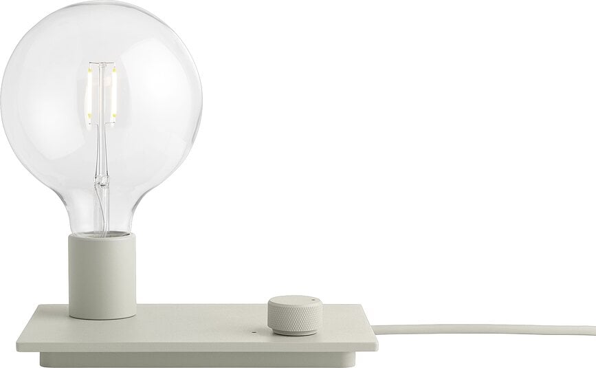 Control Lampa stolna siva