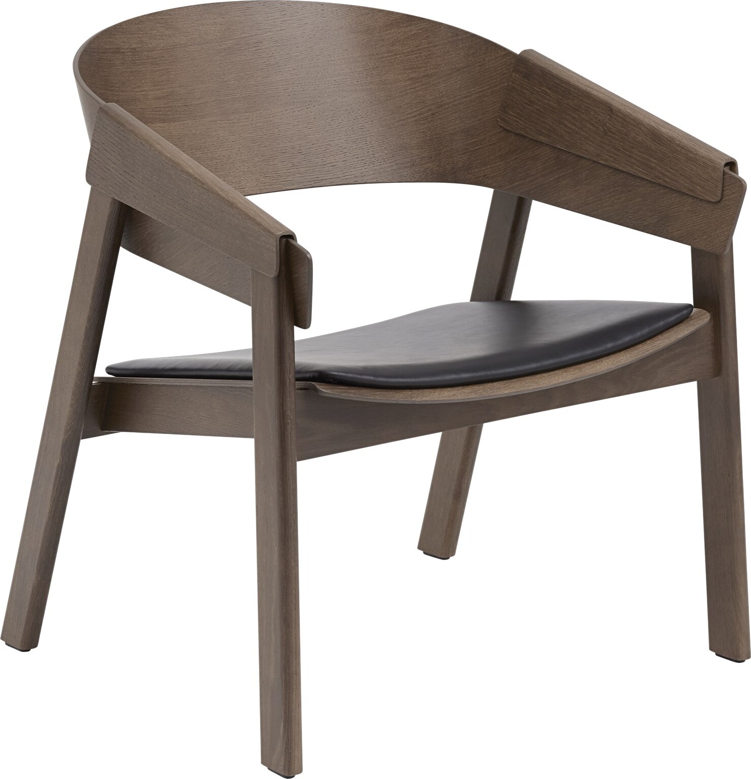 Cover Stuhl 38 cm dunkelbraun mit gepolstertem Sitz
