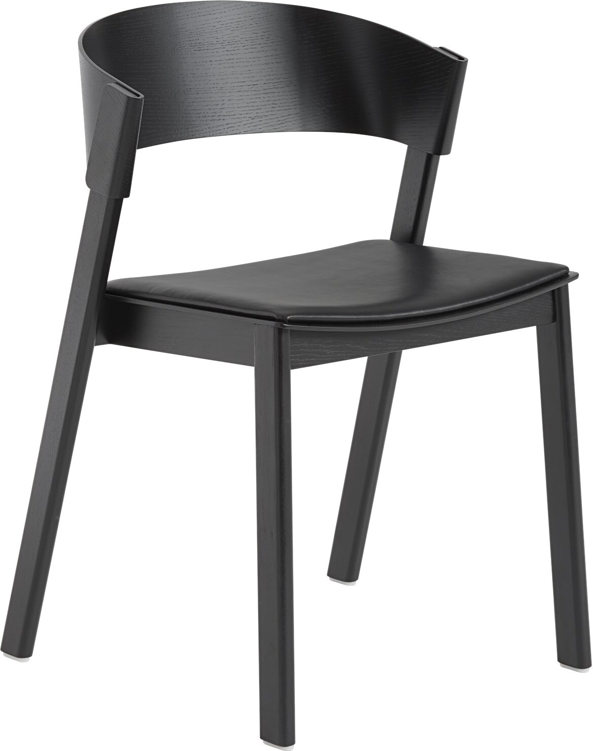 Cover Stuhl schwarz mit gepolstertem Sitz