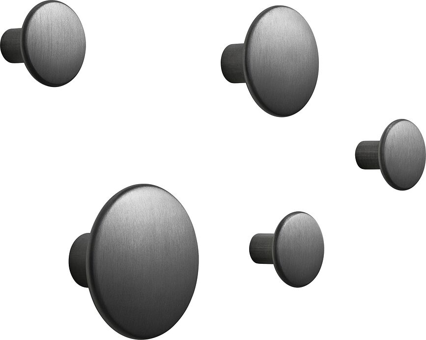 Dots Metal Γάντζοι επιτοίχιοι, μεταλλικοί, 5 τμχ