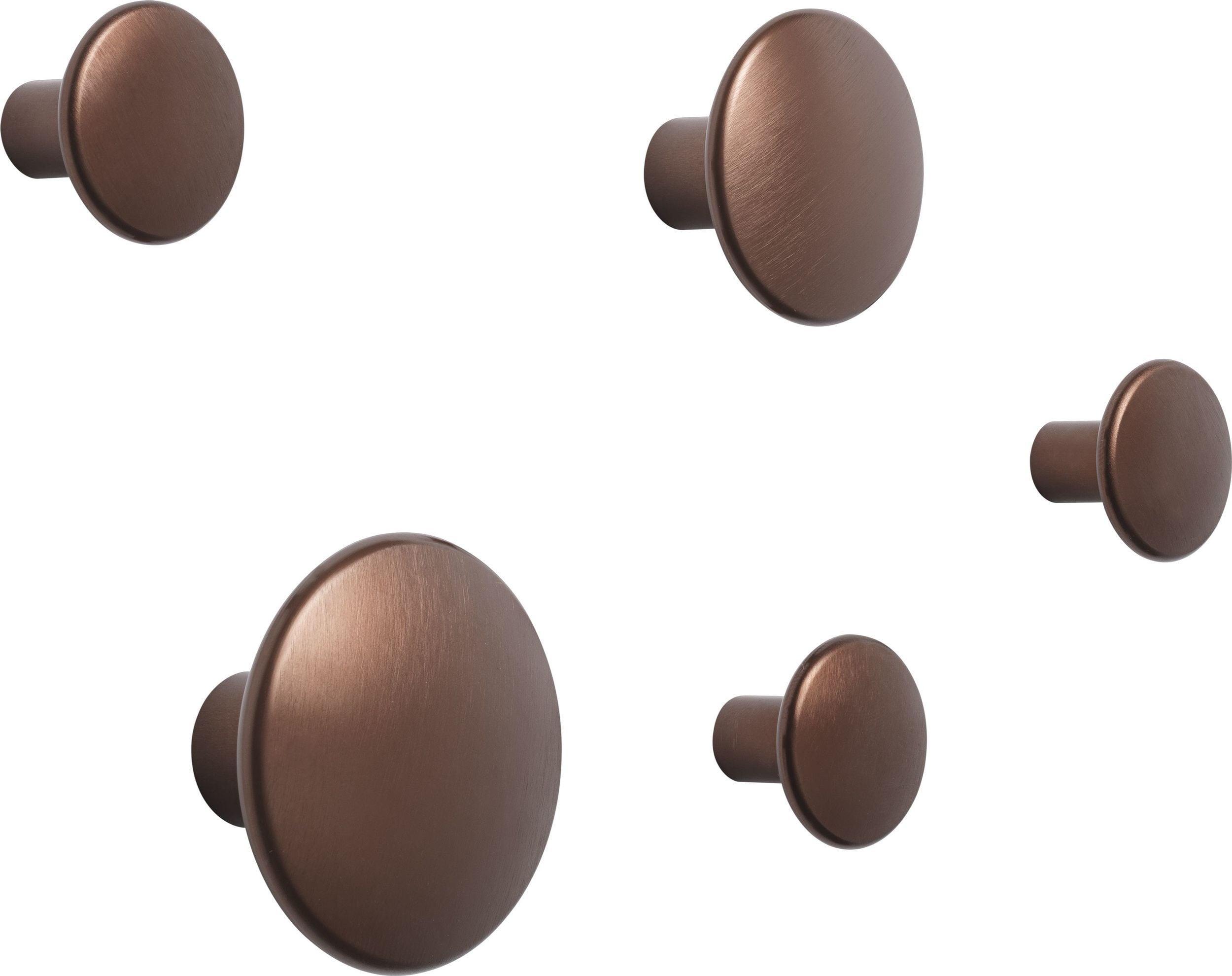 Dots Metal Wandhaken umbra 5 St.