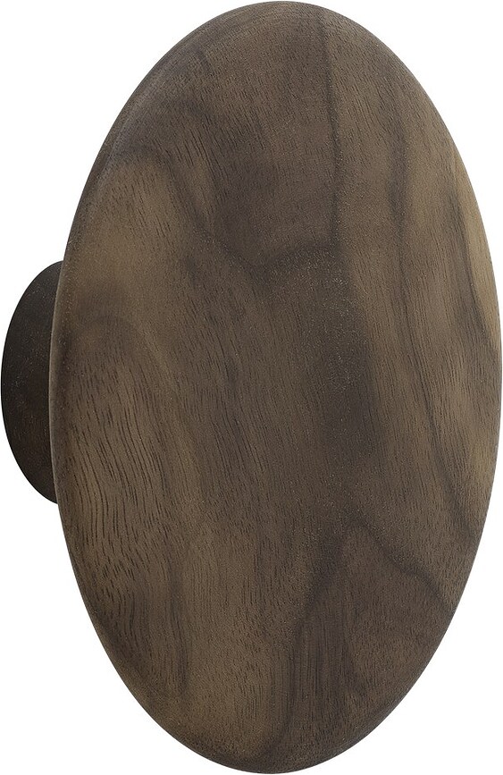 Dots Wood Γάντζος επιτοίχιος, 17 cm, καρυδί