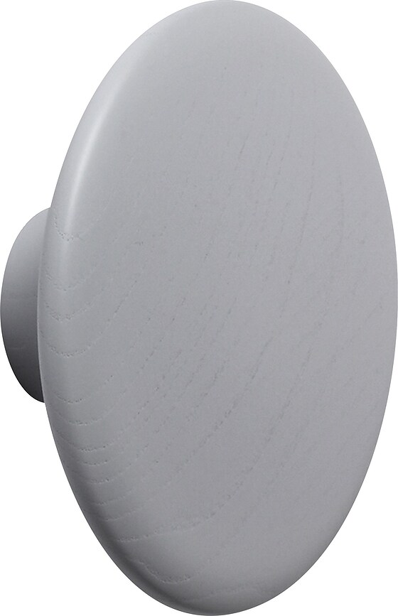 Dots Wood Patère 17 cm, en bois, gris