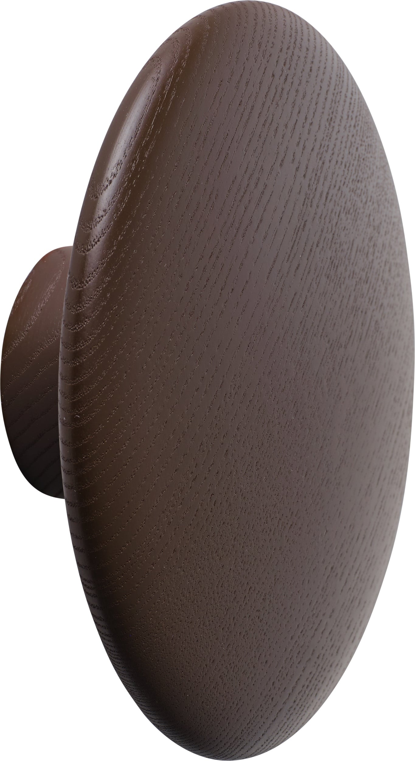 Dots Wood Wandhaken 13 cm braun