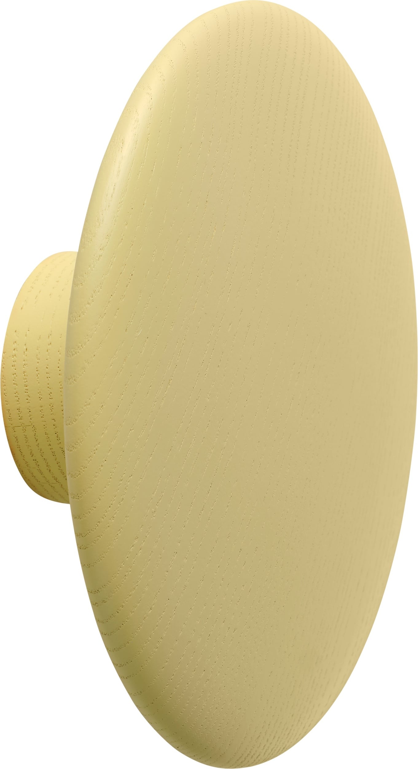 Dots Wood Wandhaken 13 cm hellgelb