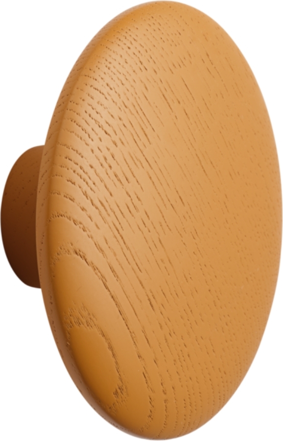 Dots Wood Wandhaken 17 cm orangefarben