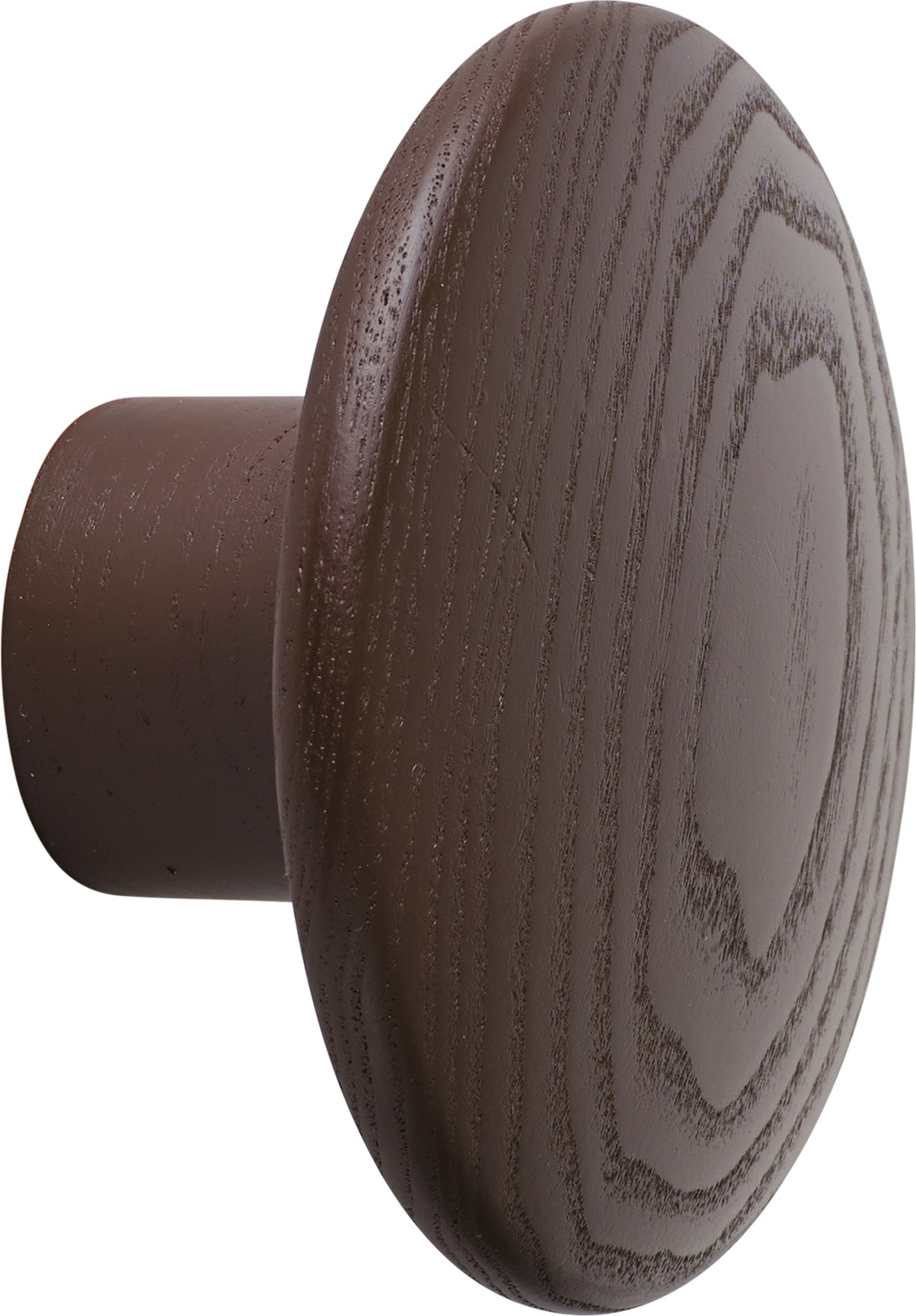 Dots Wood Wandhaken 6,5 cm, braun