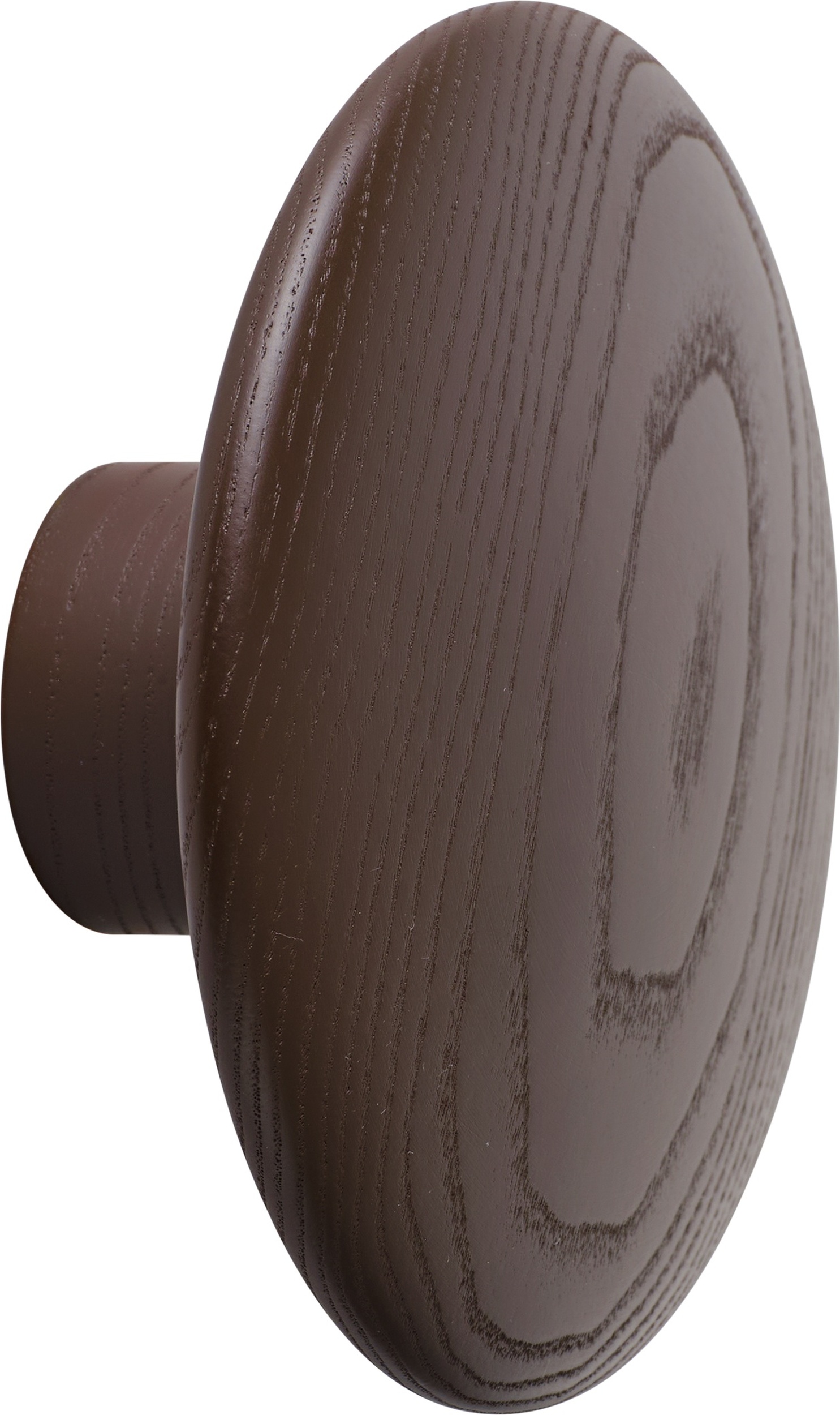 Dots Wood Wandhaken 9 cm braun