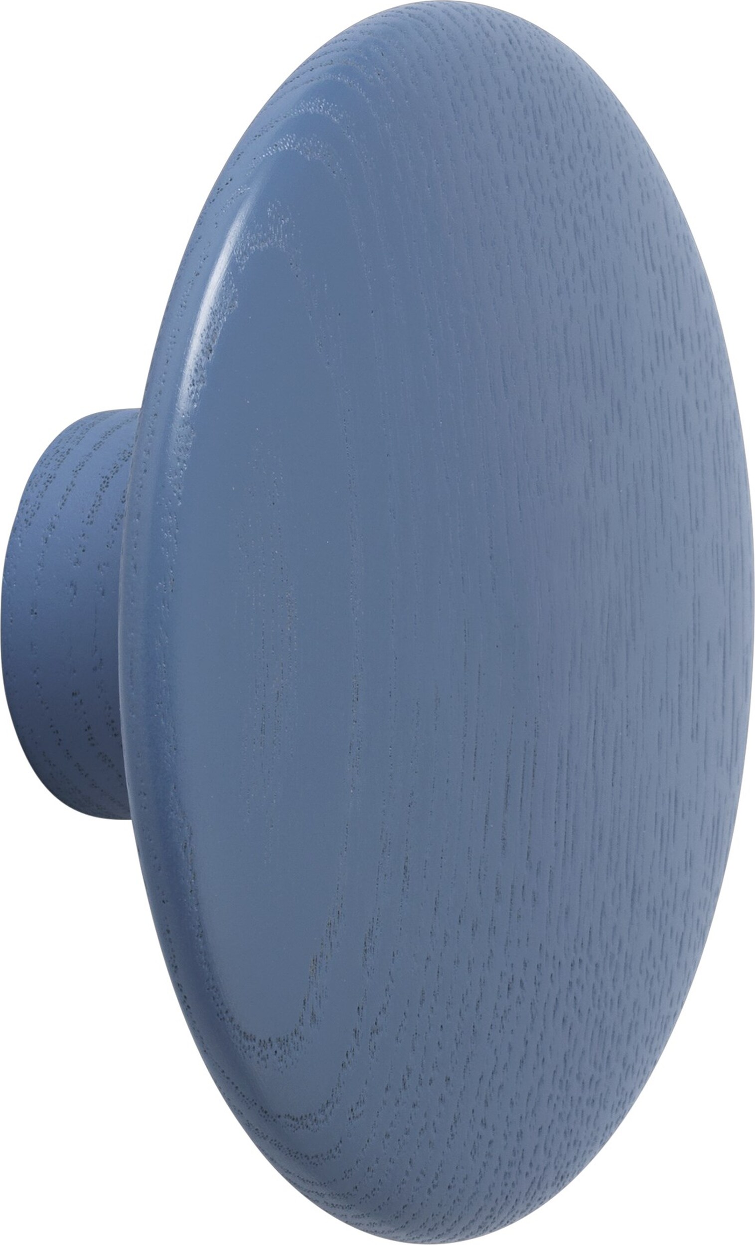 Dots Wood Wandhaken 9 cm gedämpftes Blau