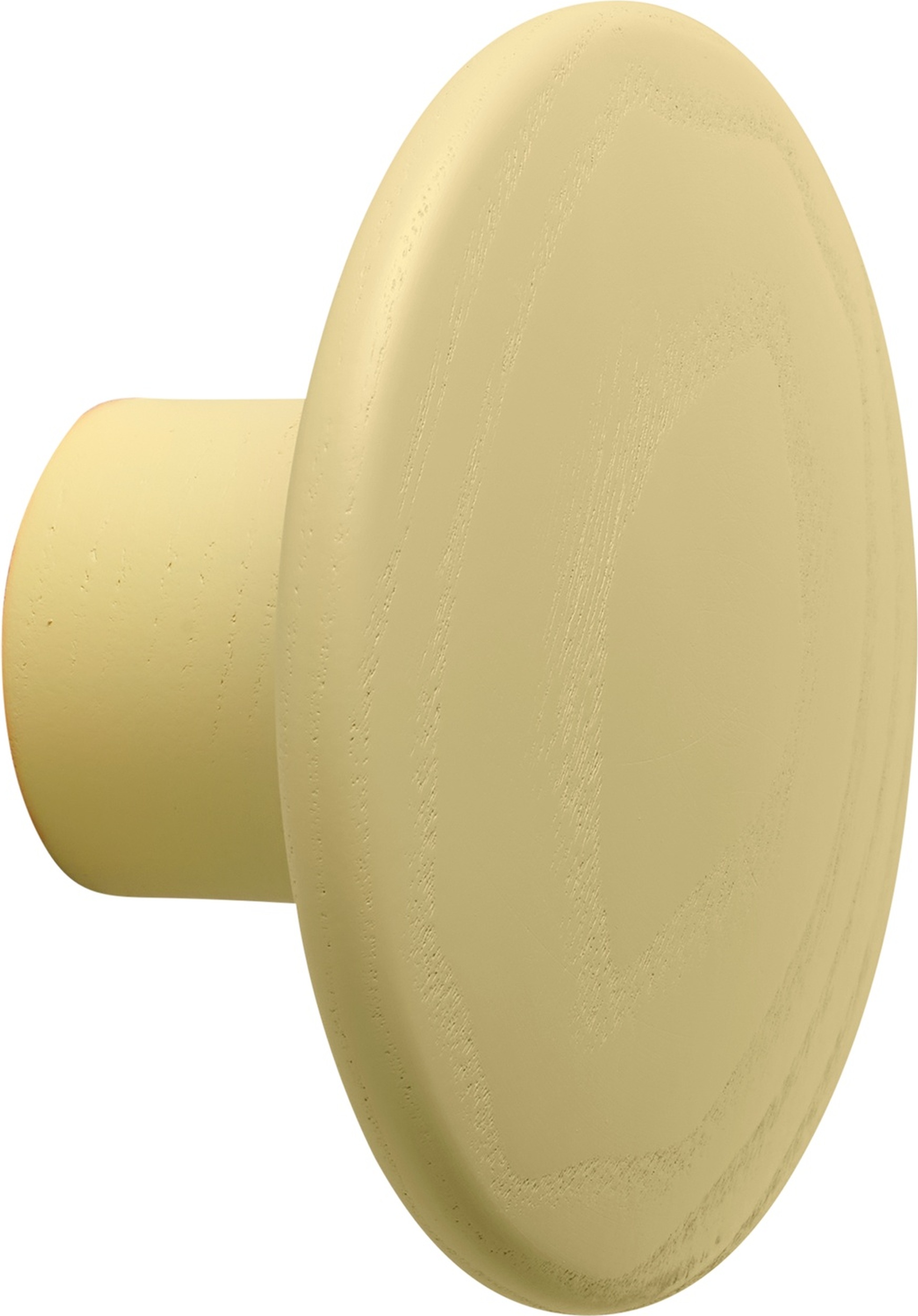 Dots Wood Wandhaken 9 cm hellgelb