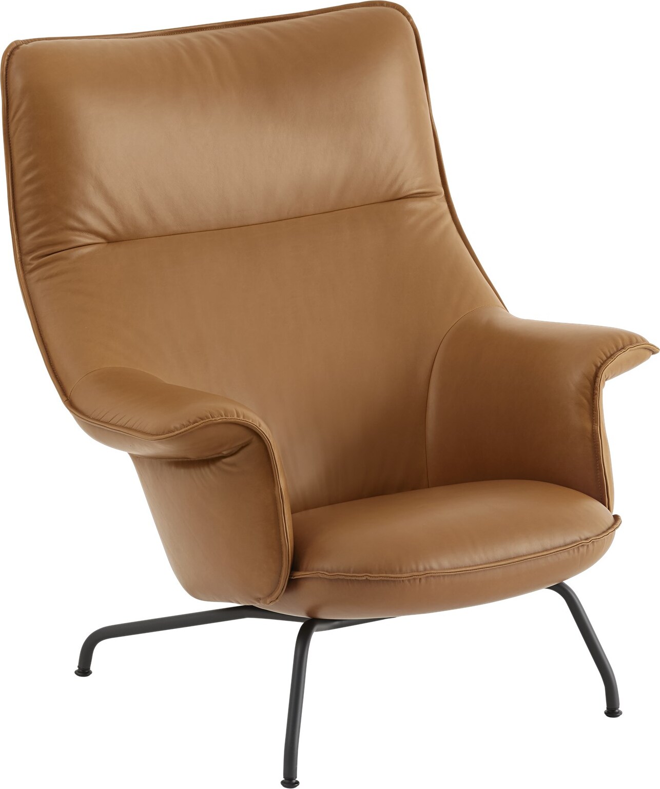 Doze Refine Leather Cognac Sessel gepolstert