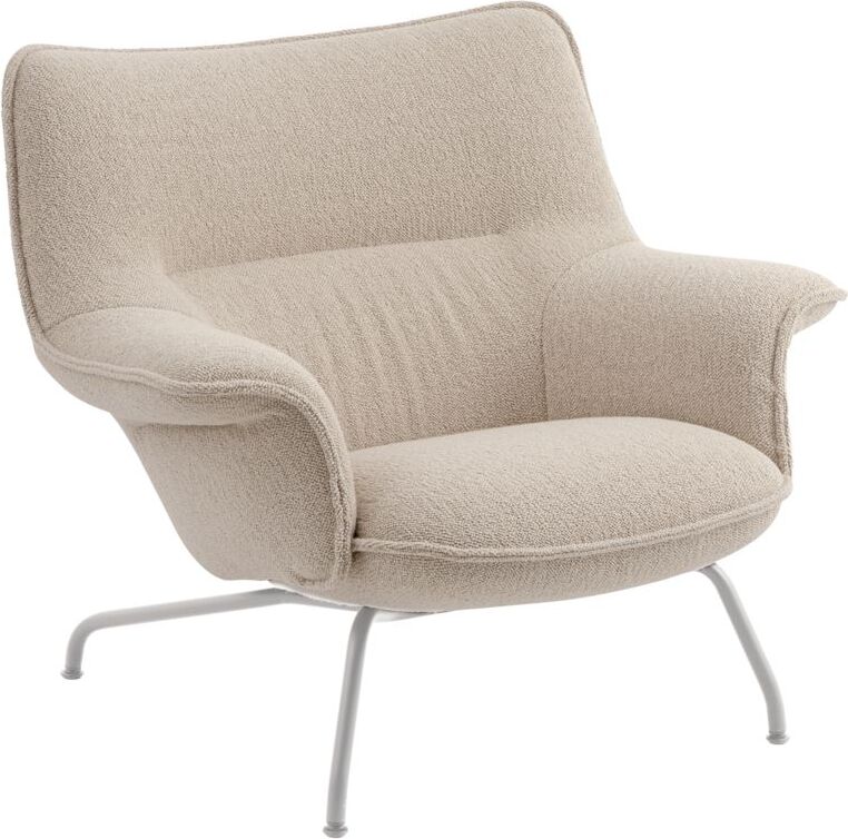 Doze Sessel beige auf grauen Beinen